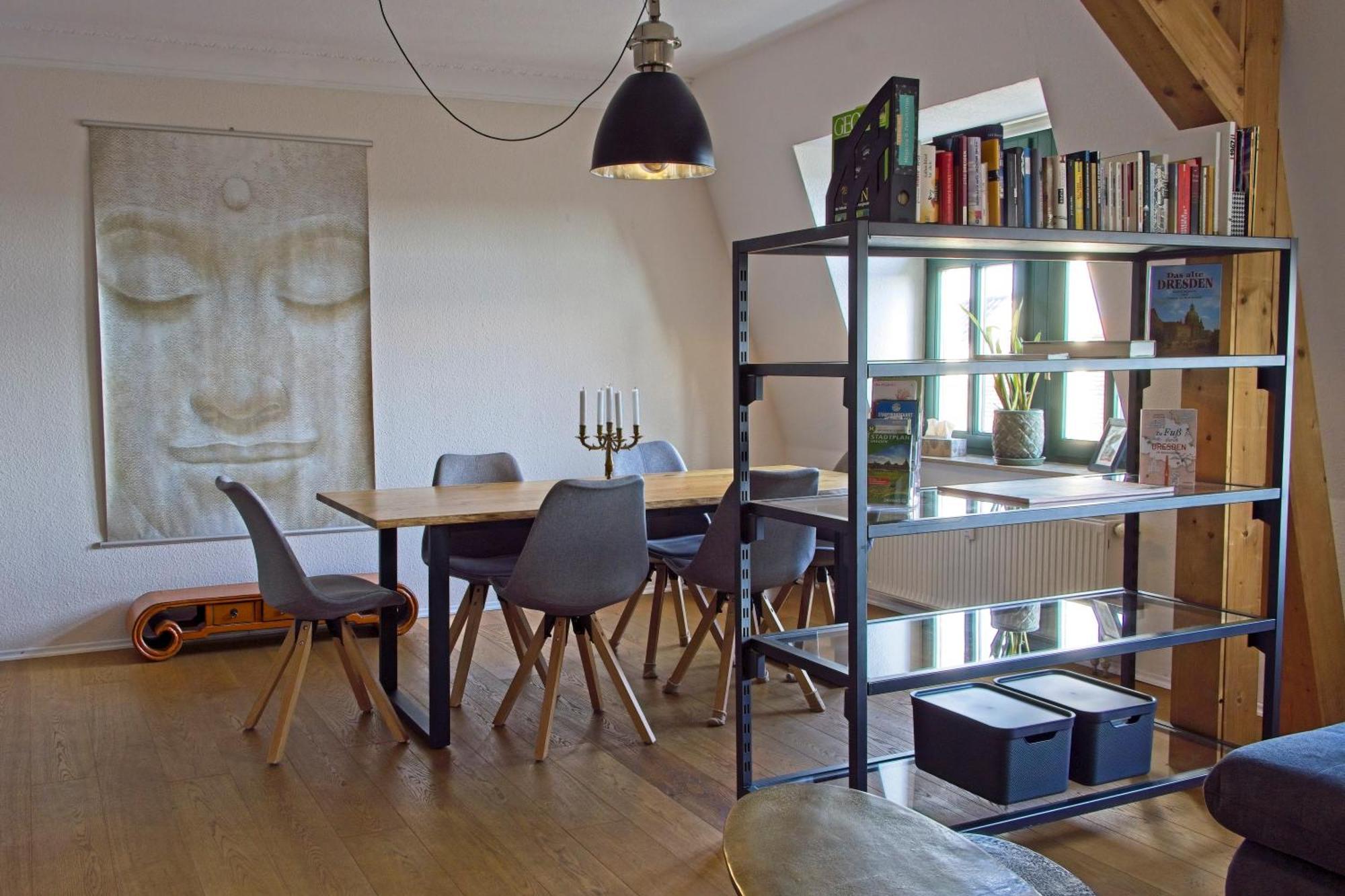 Neustadt-Aussicht - Grosse Wohnung Mit Balkon ドレスデン エクステリア 写真